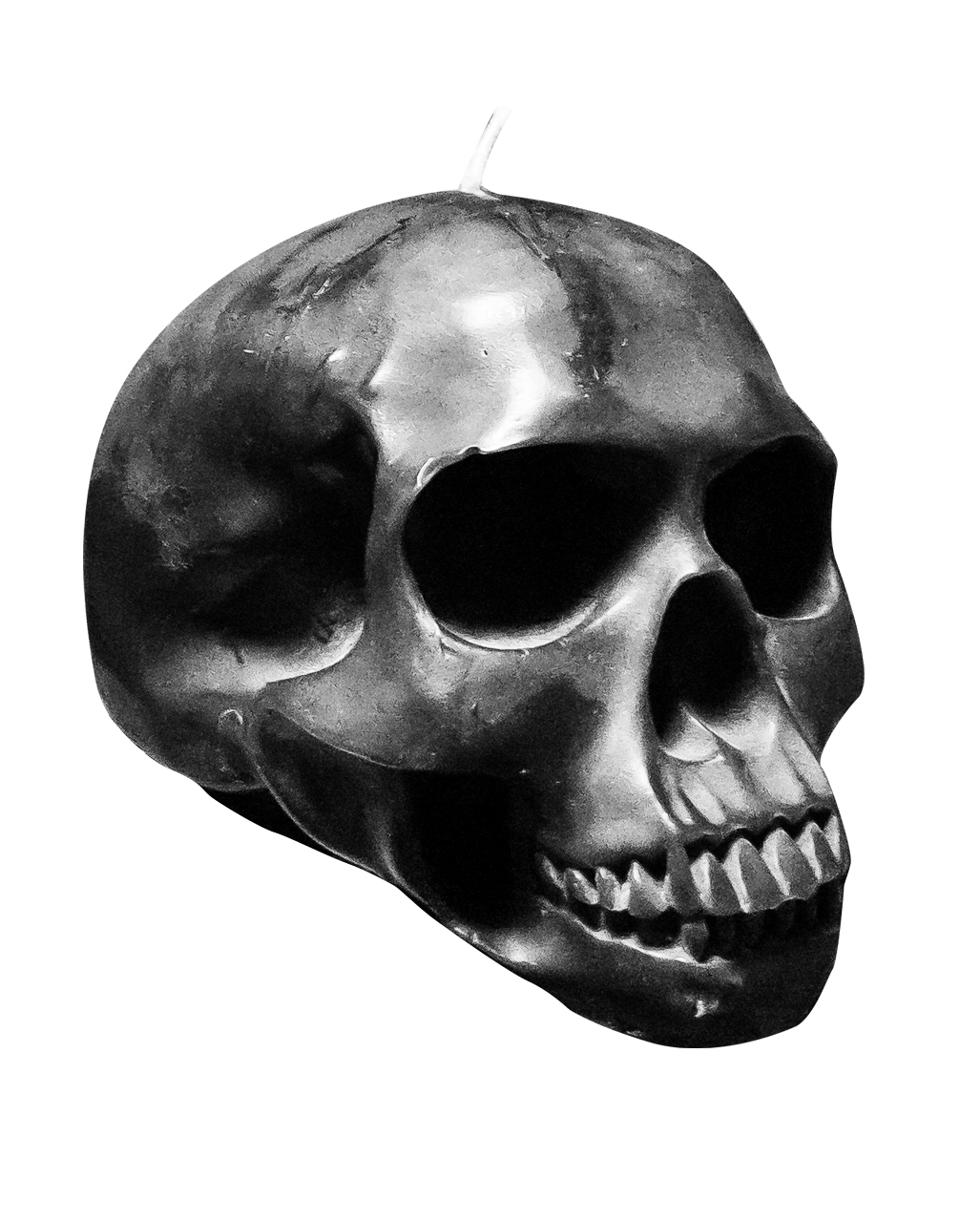 Totenschädel Kerze Halloween & Gothic Deko