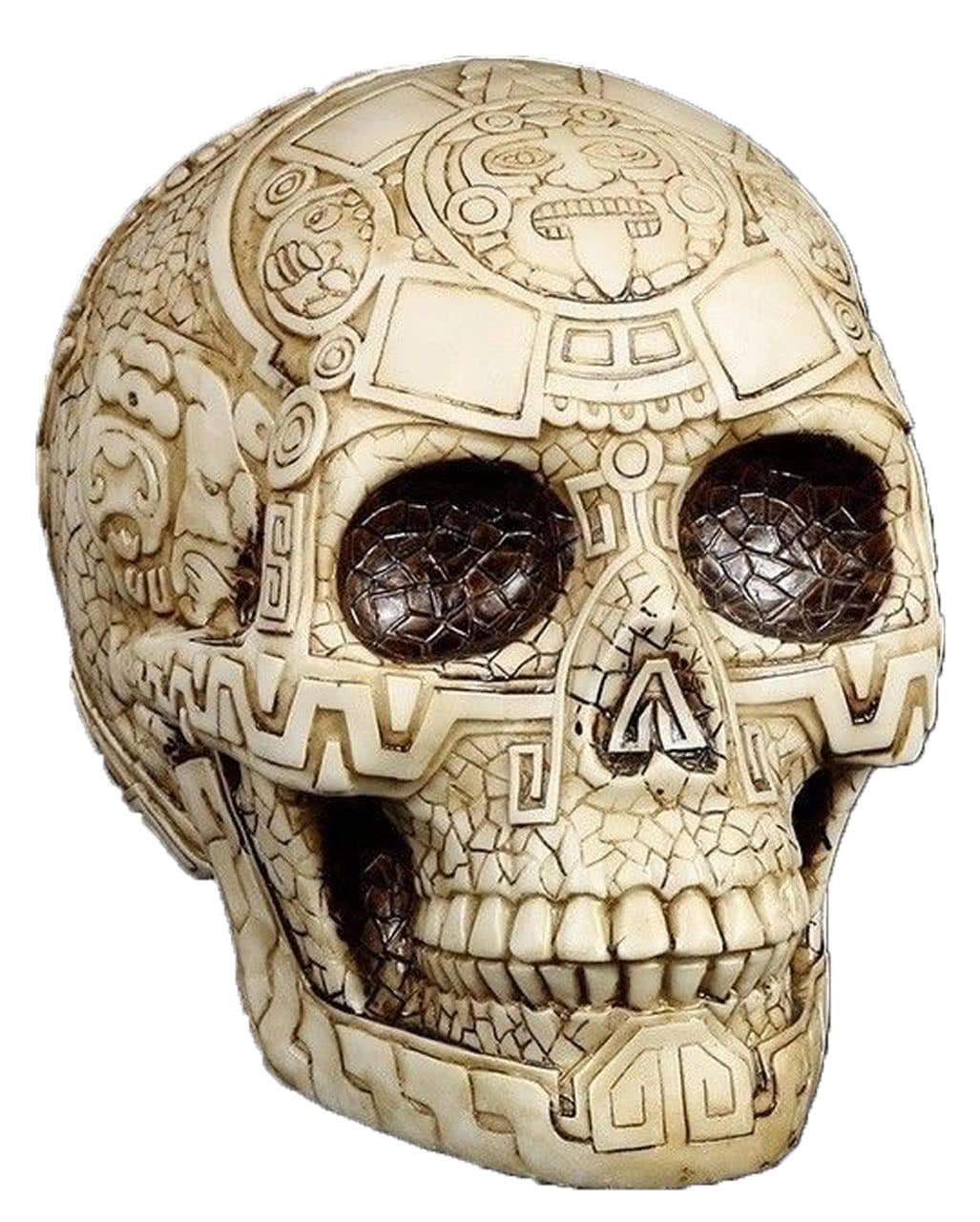 Totenkopf mit Azteken Muster ➤ Totenschädel kaufen