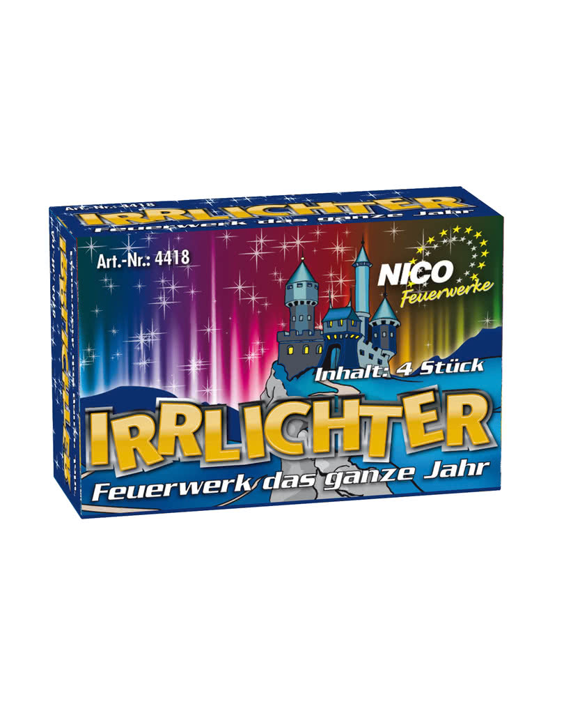 Irrlichter Feuerwerk Geheimnisvolle Leuchtfontänen