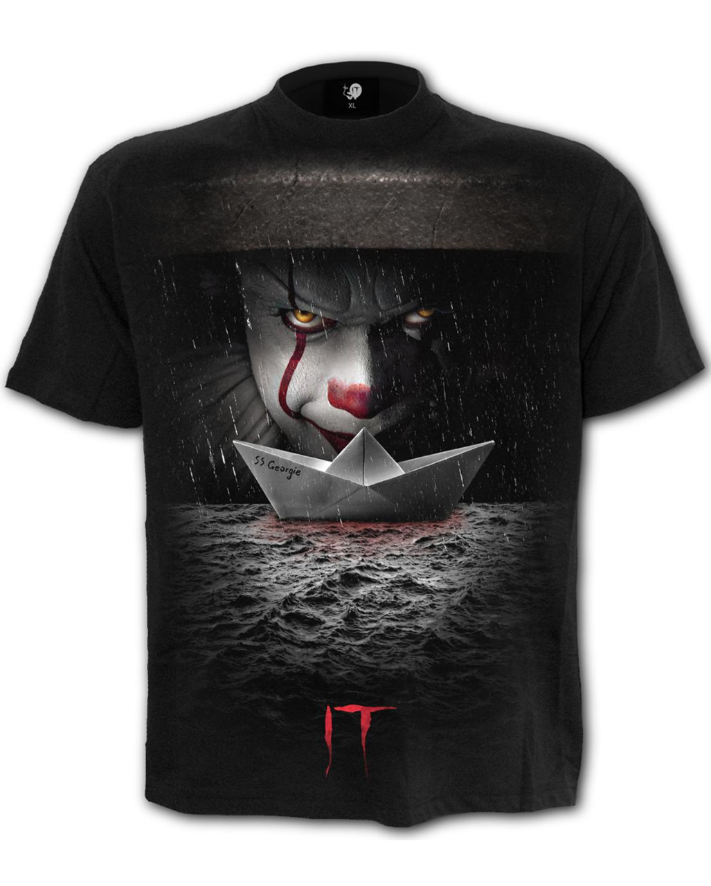 IT-Pennywise Storm Drain T-Shirt Halloween Shirt XL