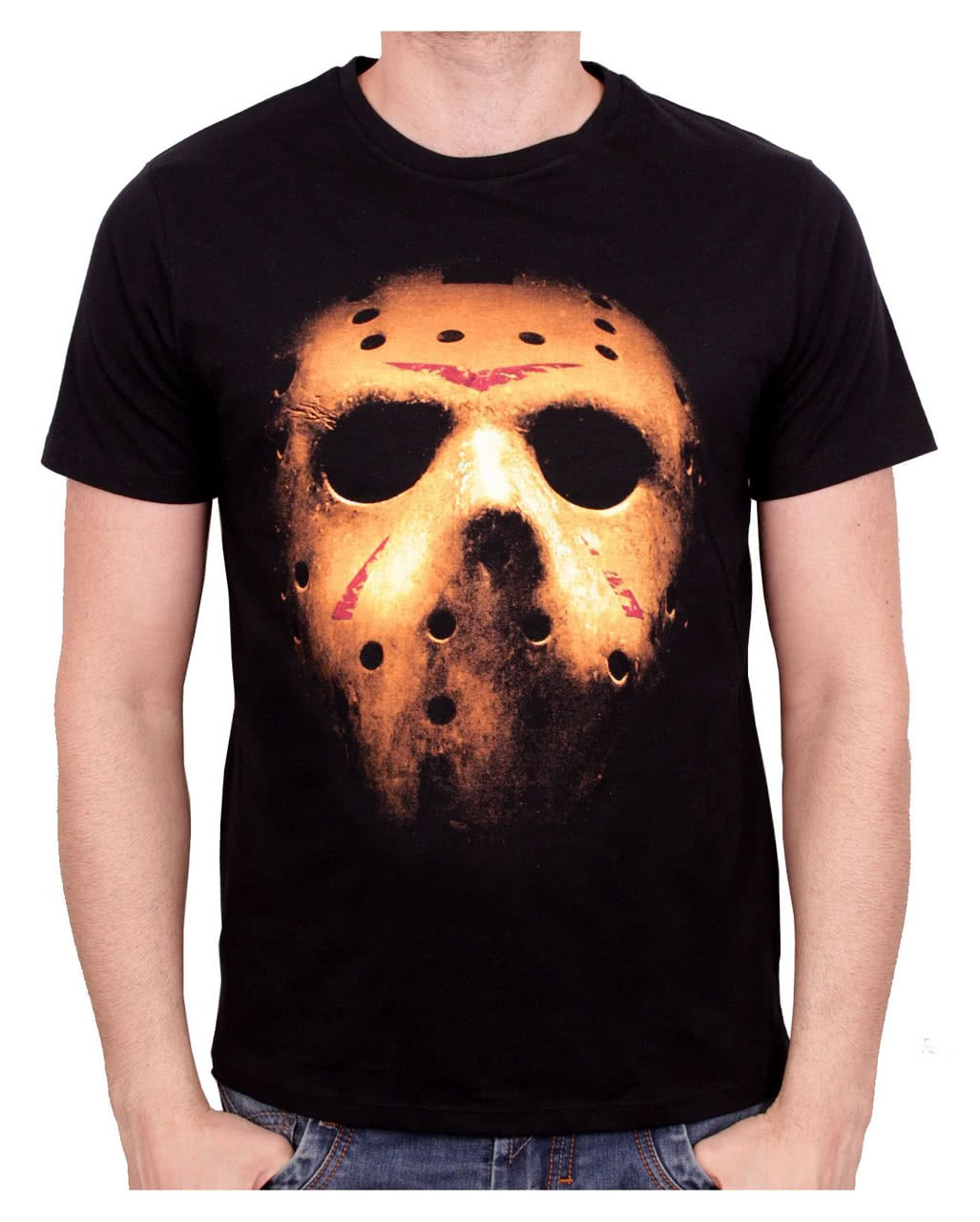 Jason's Mask T-Shirt für Freitag der 13. Fans M