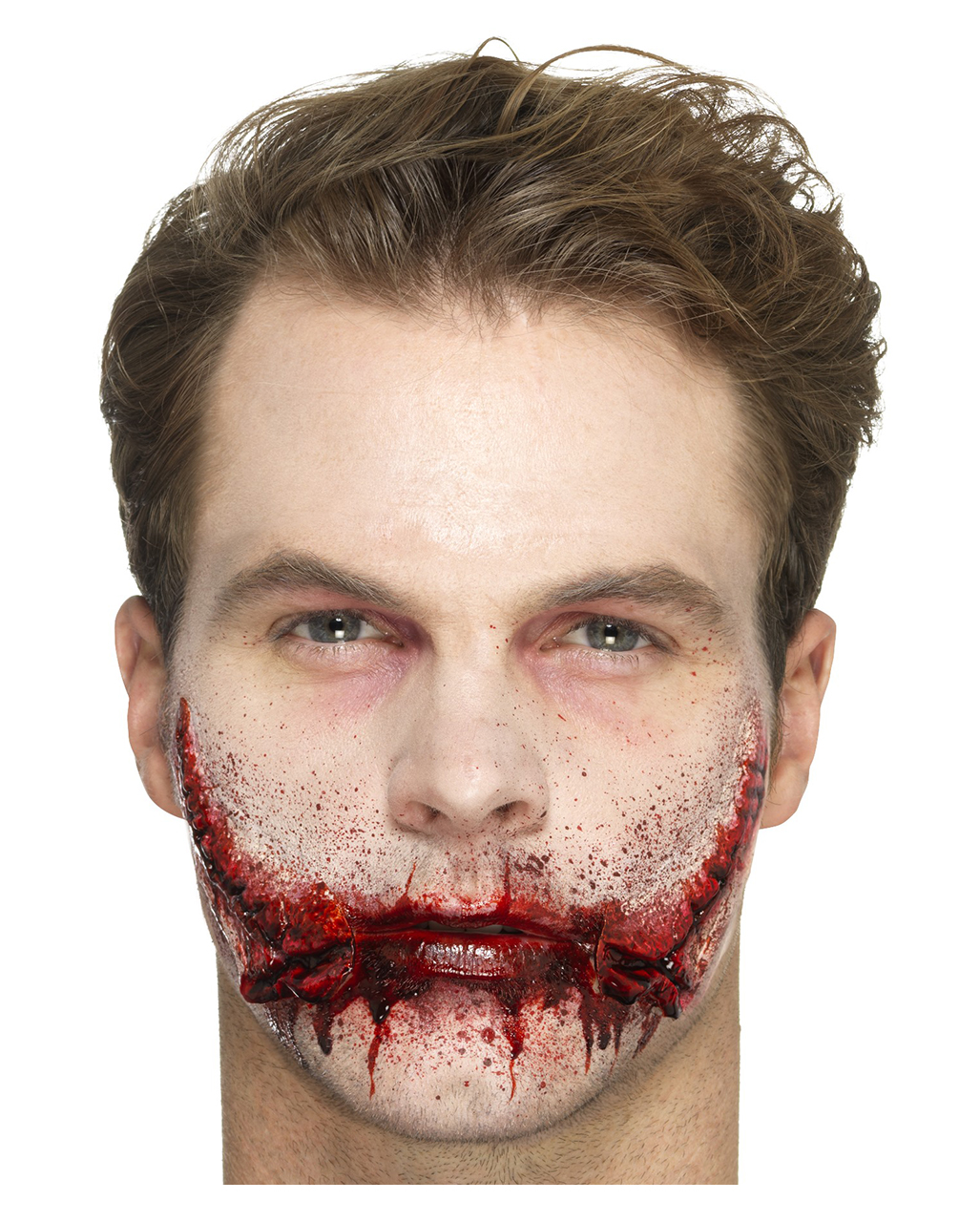 Joker Smile Latex-Applikation für Halloween