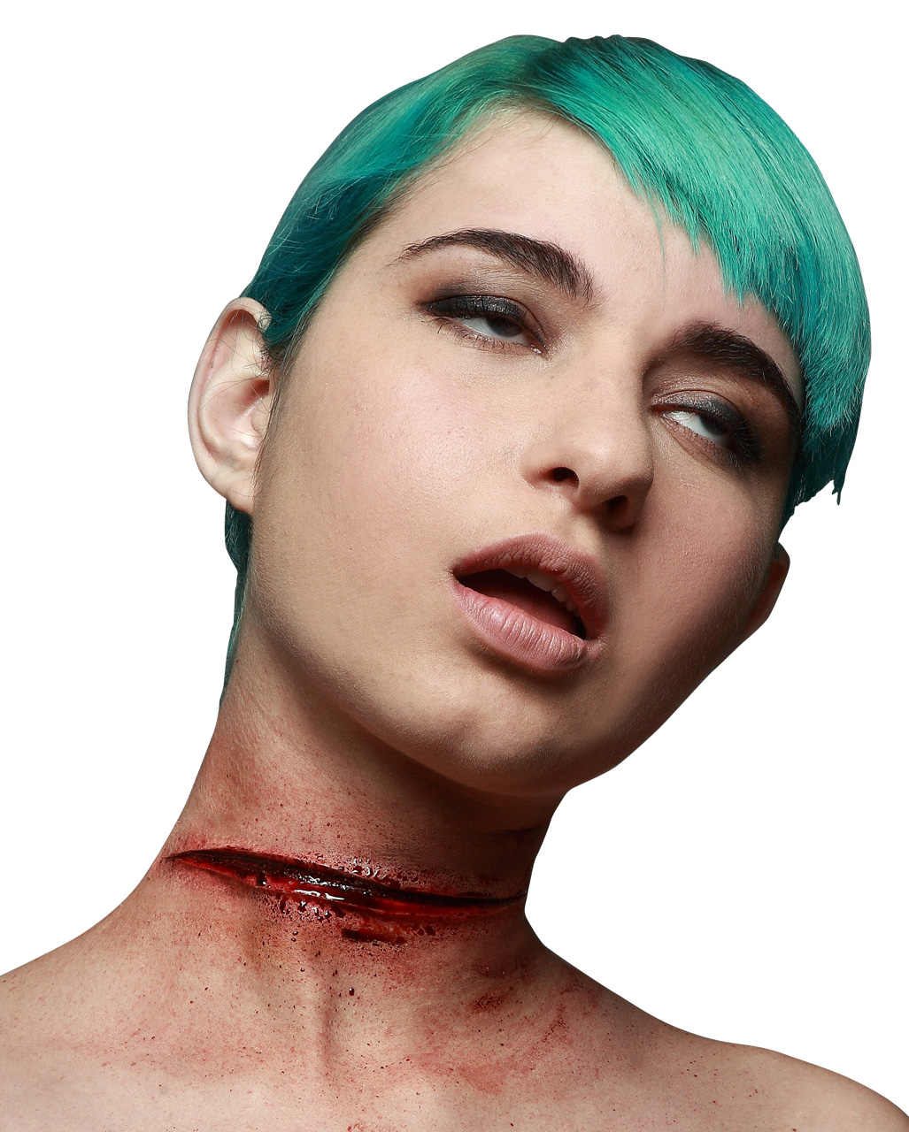 Kehlen-Schnitt Latexwunde Halloween Make-up Effekt