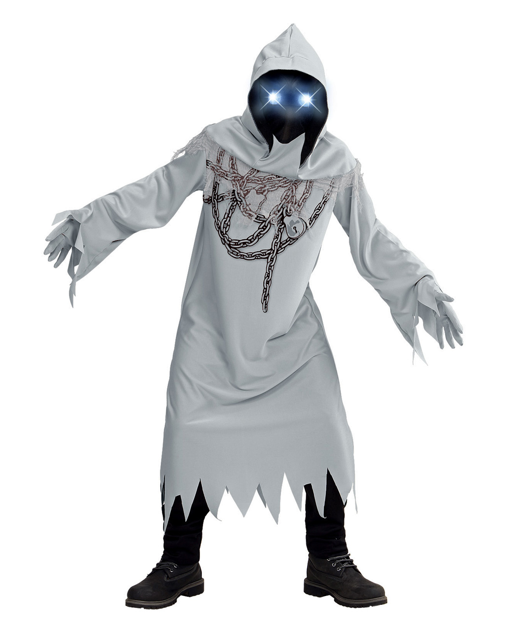 Kettengeist mit Leuchtaugen Kinderkostüm ? XL 164