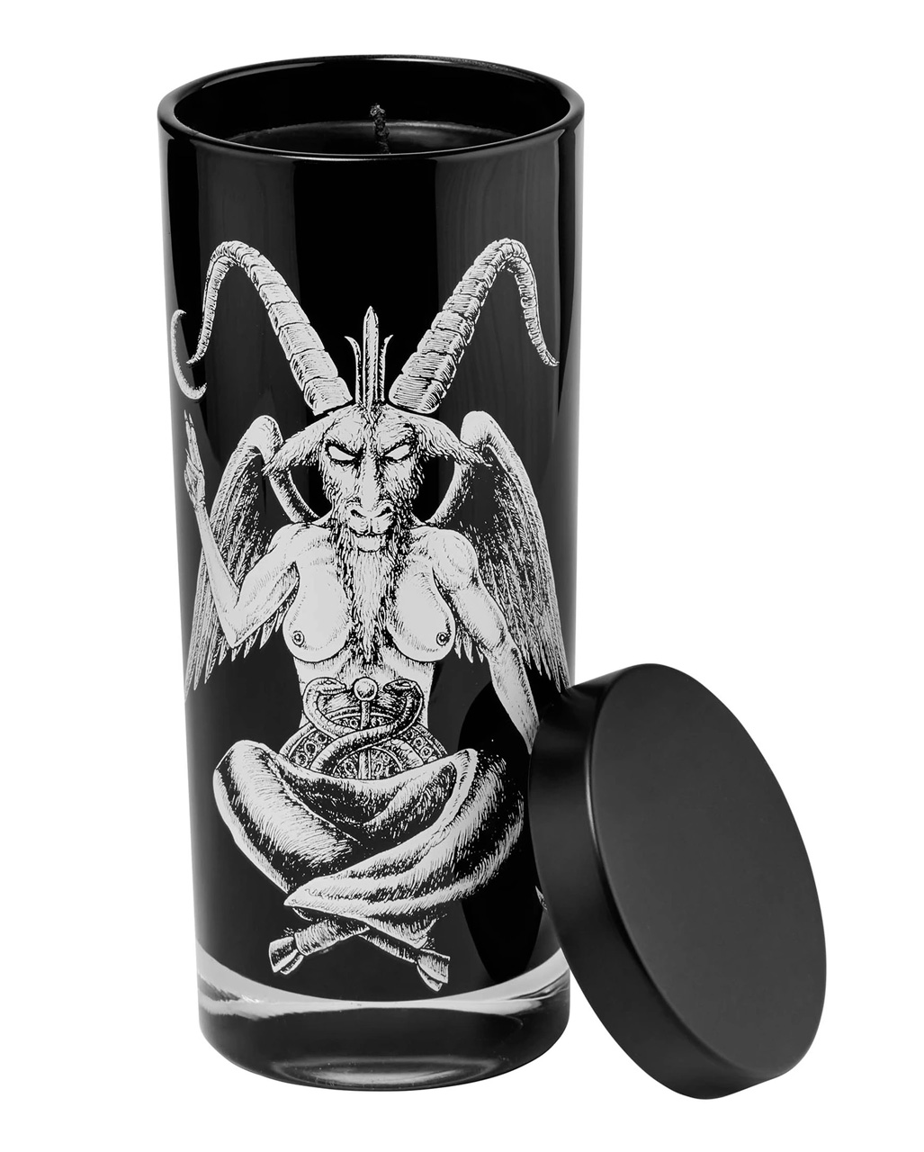 KILLSTAR Baphomet Kerze im Glas  Gothic Kerze