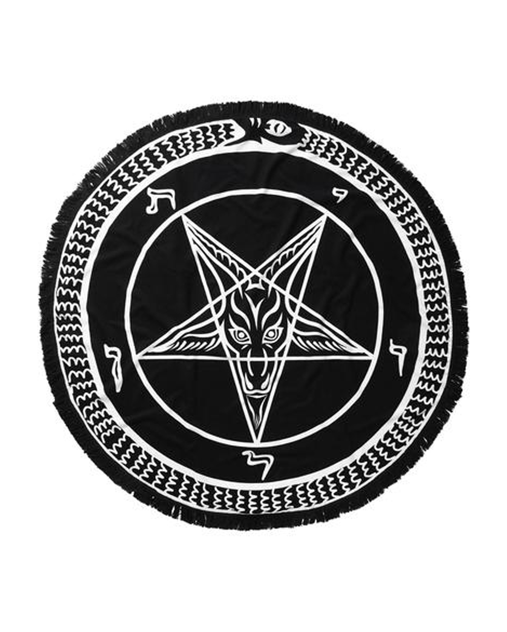 KILLSTAR Runde Black Mass Tagesdecke  Gothic Deko