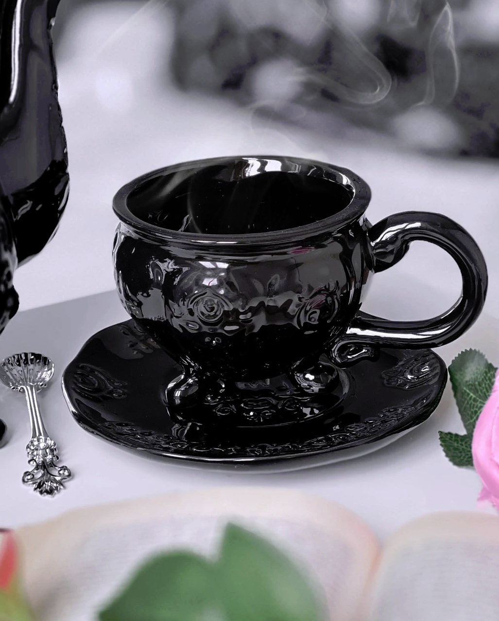 KILLSTAR Daemon Teetasse & Unterteller ✶ Gothic Geschirr