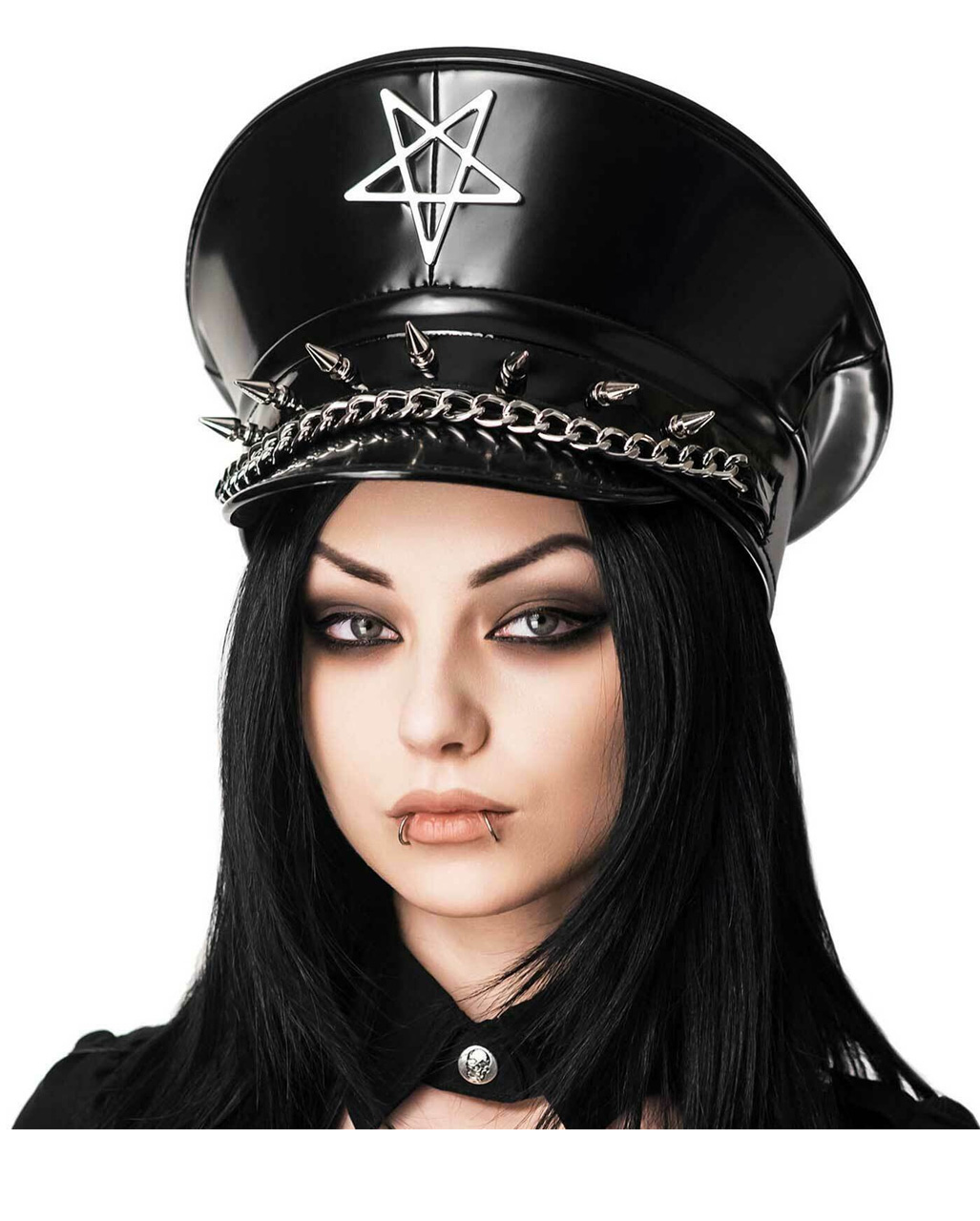 KILLSTAR Division Sixx Cap mit Ketten & Spikes