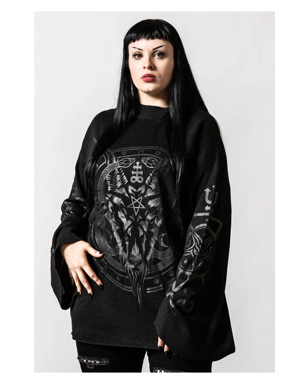 KILLSTAR Revelation Strickpullover ➔ Gothic Mode S