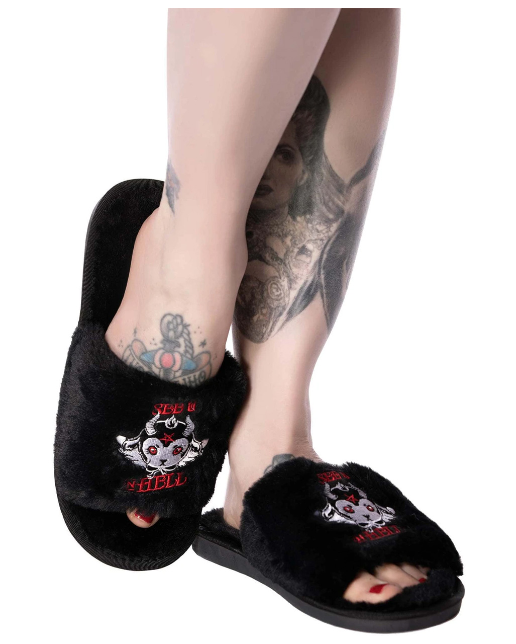 KILLSTAR See U In Hell Hausschuhe ➤ Gothic Fashion 40/41