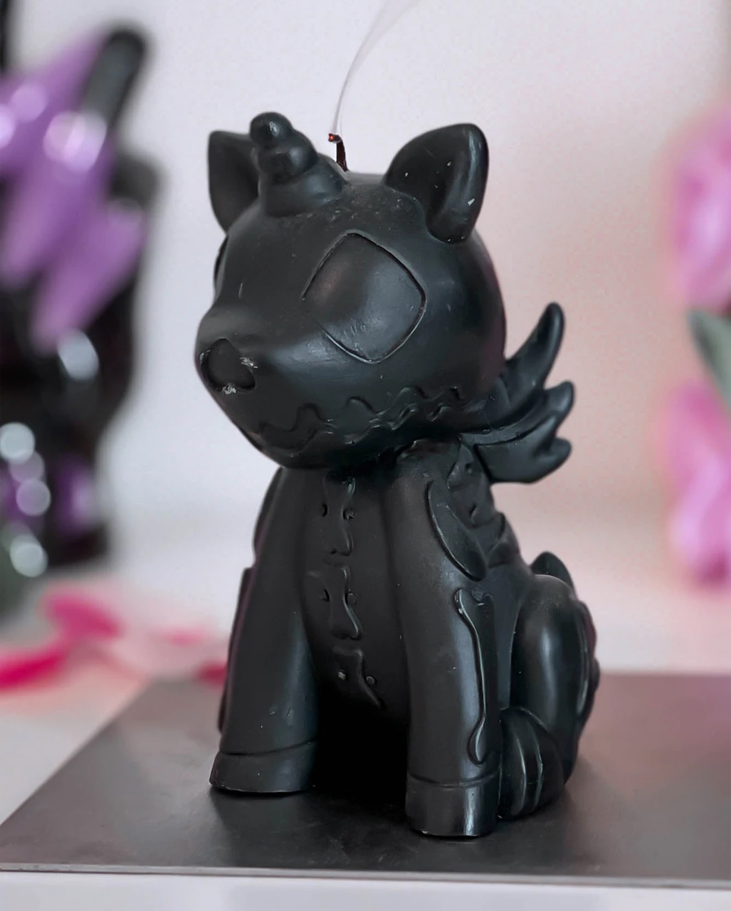 KILLSTAR Skelett Einhorn Kerze ➔ Gothic Homeware