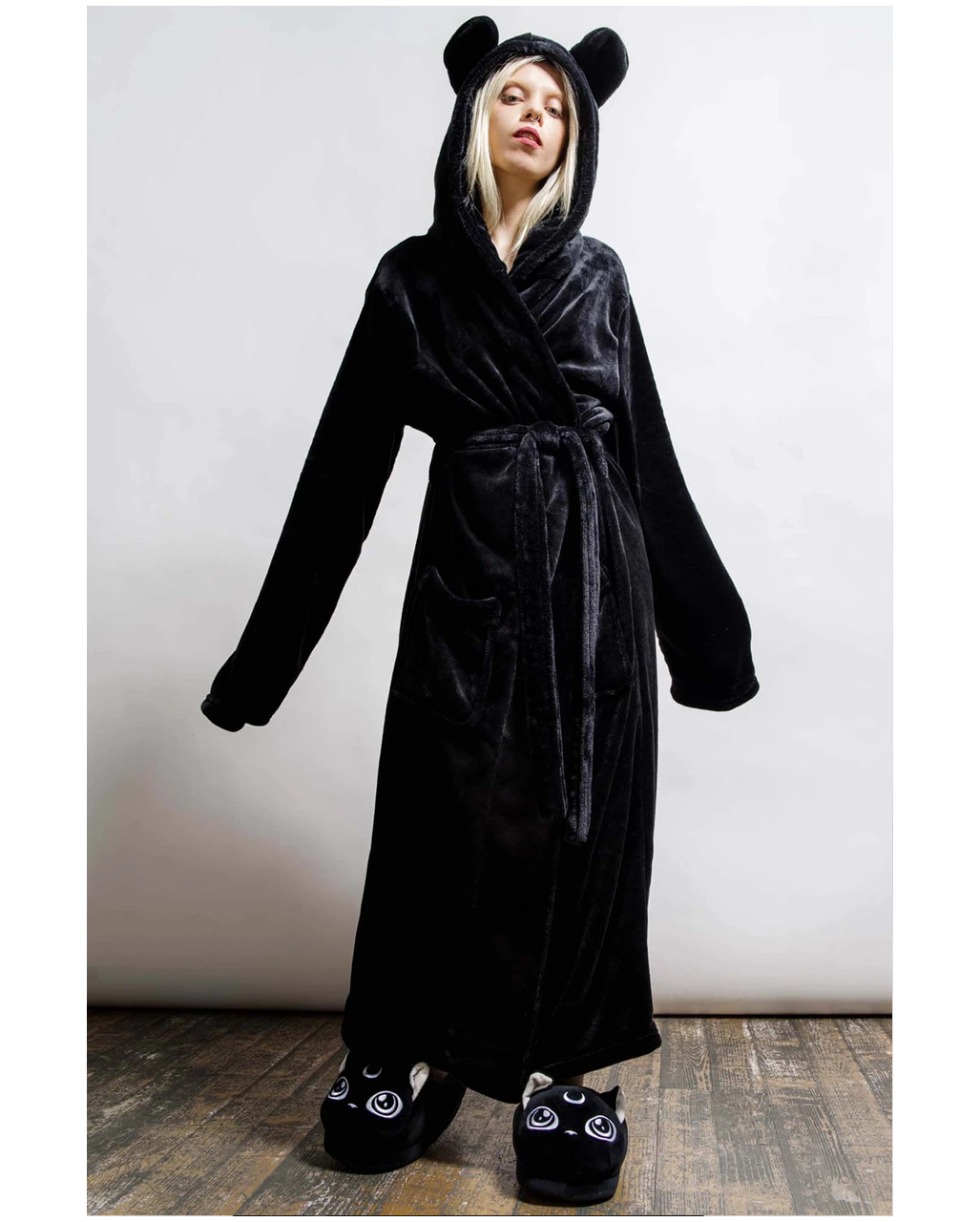 KILLSTAR Wolfpack Bademantel als Gothic Homewear XS/S