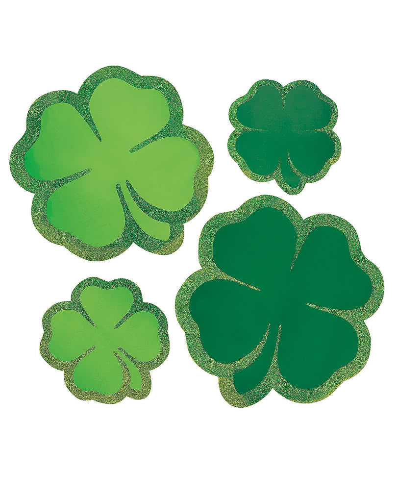 Kleeblatt Deko Set 6-teilig für den St. Patrick's Day & Silvester