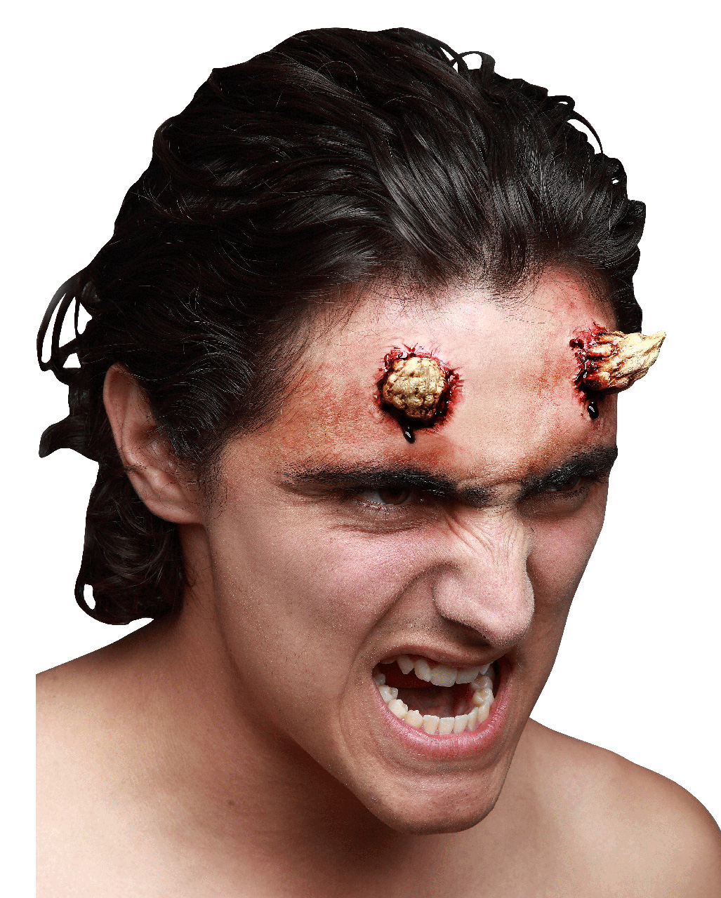 Creepy Devil Hörner Small - Latexhörner für Halloween