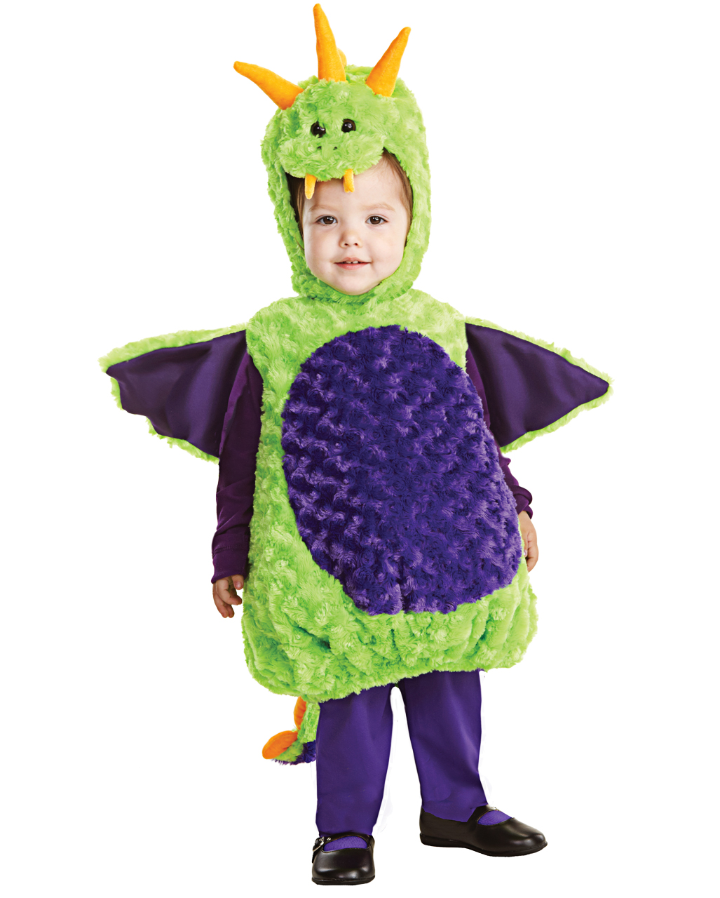 Kleiner Plüsch Drache Babykostüm für Halloween XL