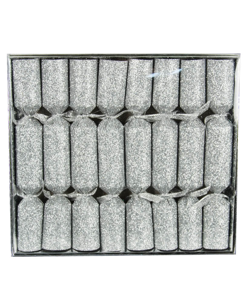 Knallbonbons Glittereffekt Silber 8 St. Knallbonbons dekorieren