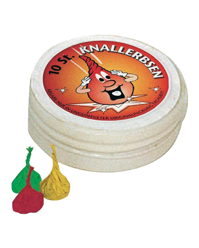 Knallerbsen 10er-Dose Klassische Knallerbsen für Kinder