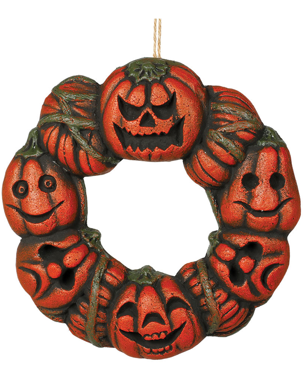 Kürbis Türkranz Dekoration 35cm für Halloween