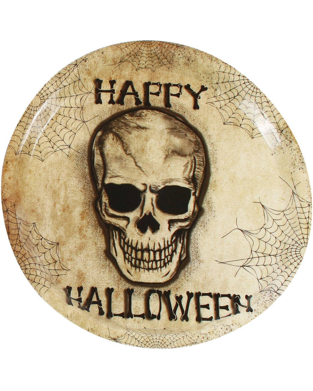 Kunststoff Teller Happy Halloween Skull kaufen