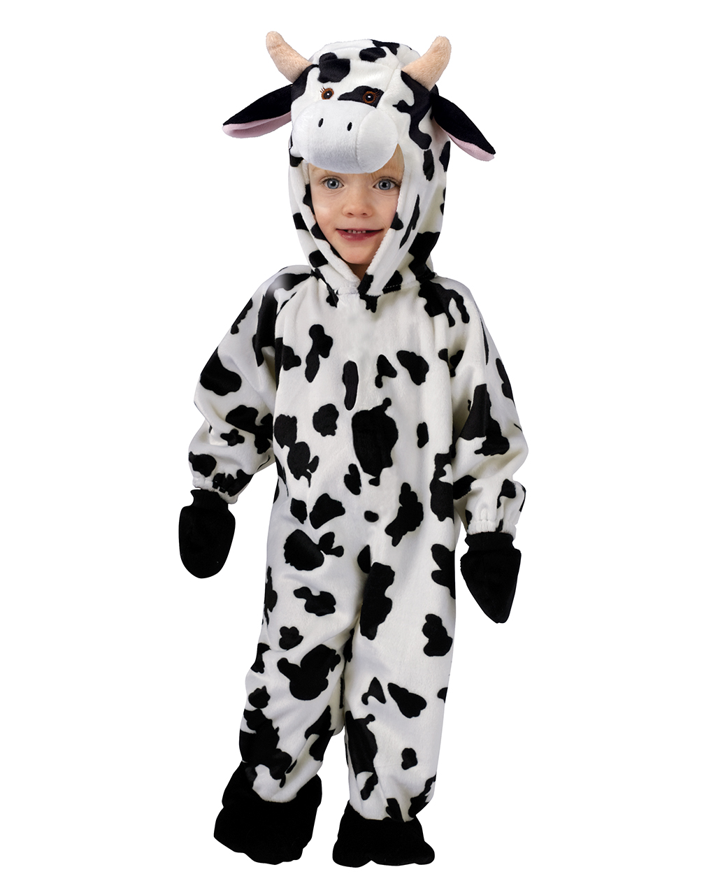 Kuscheliges Kuh Kinderkostüm S -Tierkostüme für