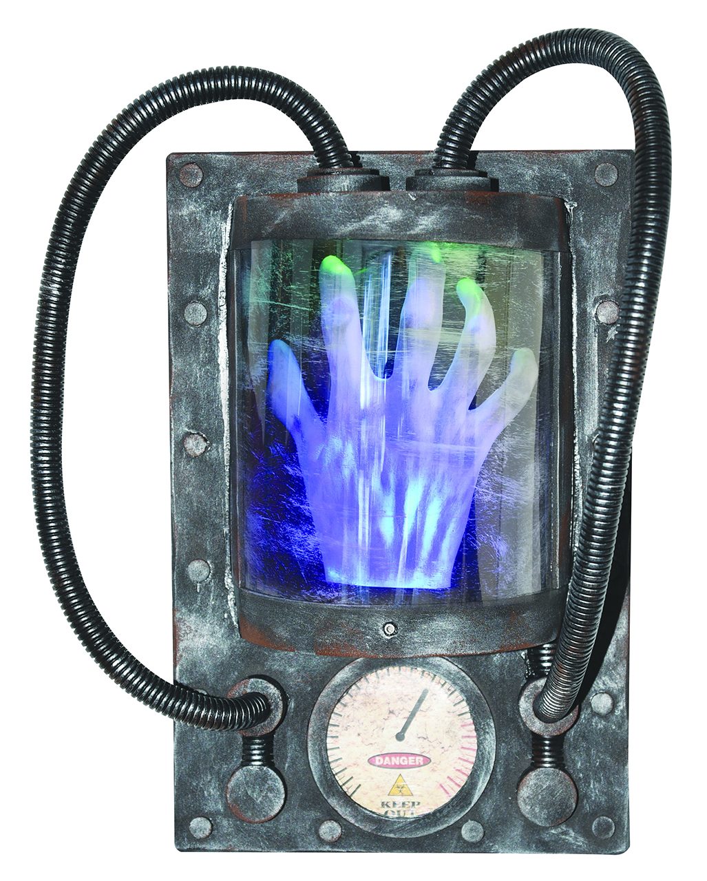 Labor Regenerator mit Leichenhand 38cm als Deko