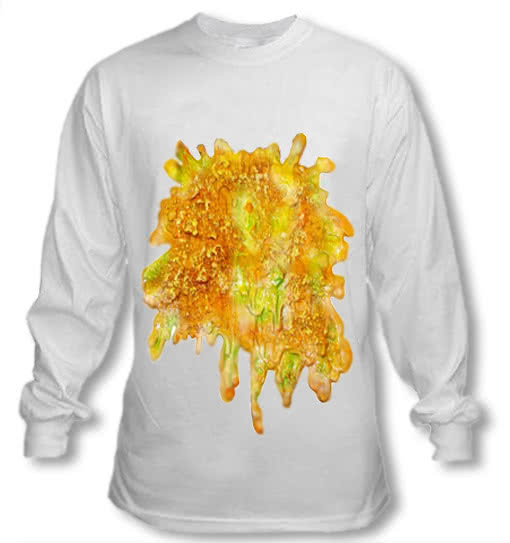 Langärmeliges Wiesn Shirt mit Kotzfleck -Oktoberfest Kleidung-Wiesn