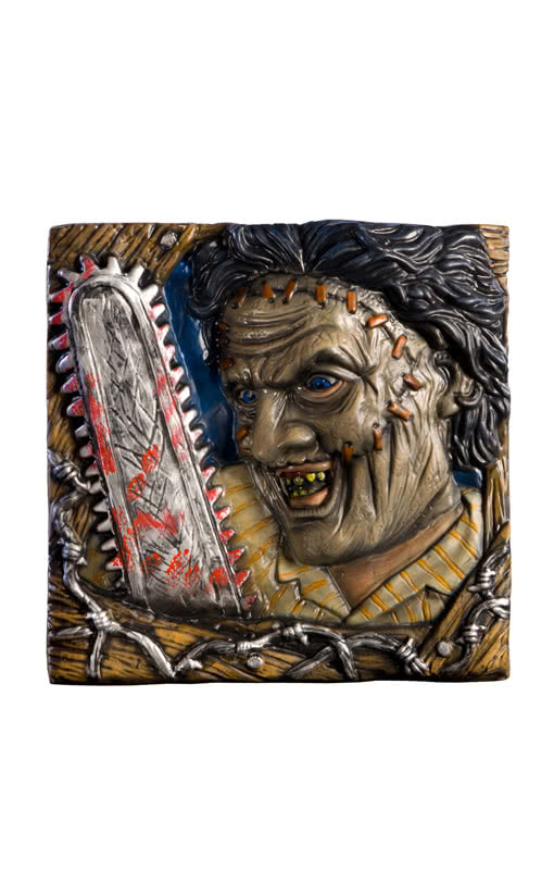 Leatherface Wandbild  Halloween Deko für Horror Fans