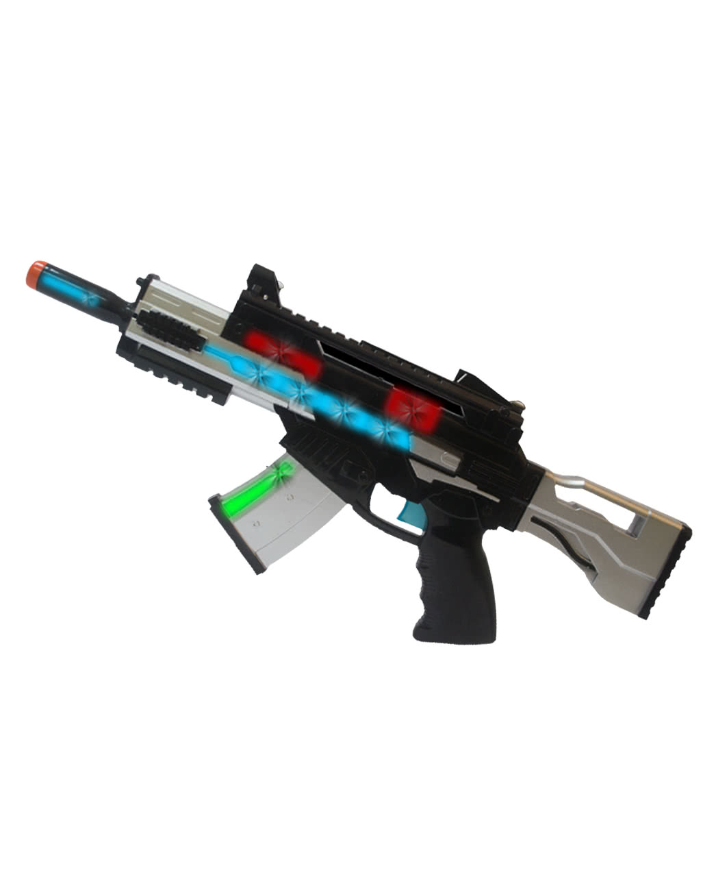 LED Machine Gun Blaster mit Sound & Licht ✓