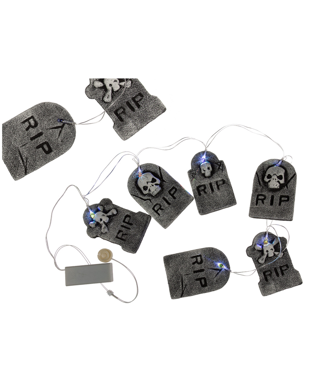 Grabstein LED Lichterkette 1,5m für Halloween kaufen