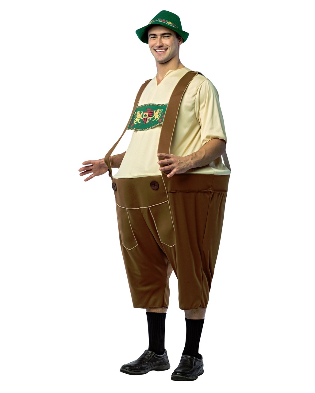 Lederhosen Hoopster Kostüm für Karneval One Size