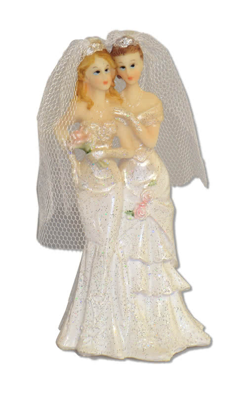 Lesbisches Hochzeitspaar 11,5 cm -Lesbisches Brautpaar-Frauenhochzeit