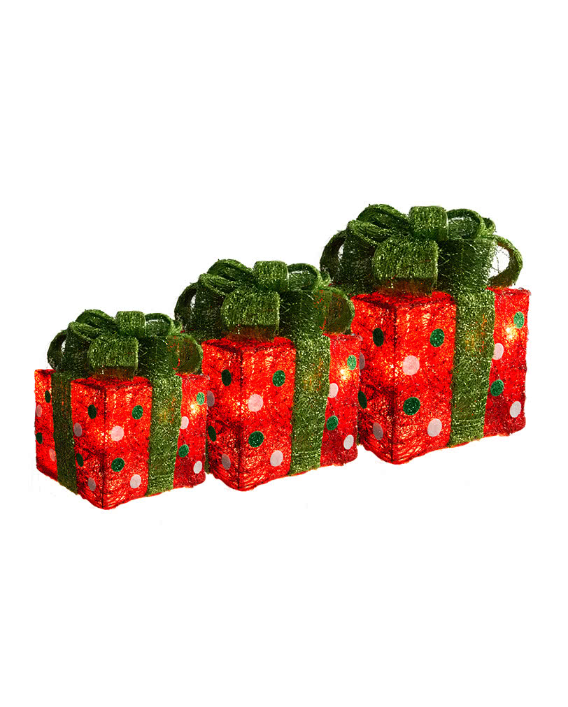 Leuchtende Weihnachtsgeschenke 3er Set Stimmungsvolle Weihnachts