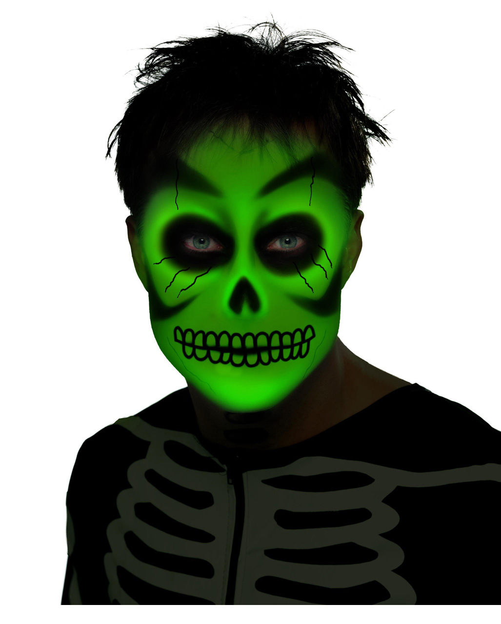 Leuchtendes UV Make-up   Fluoreszierende Schminke