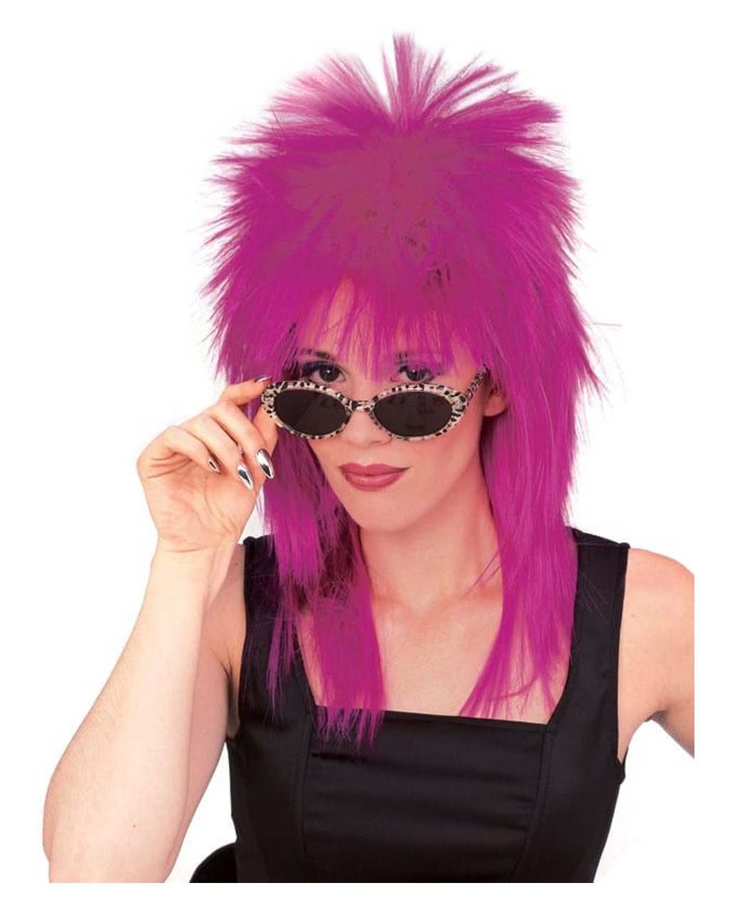 Superstar Perücke lila für Fasching & Karneval