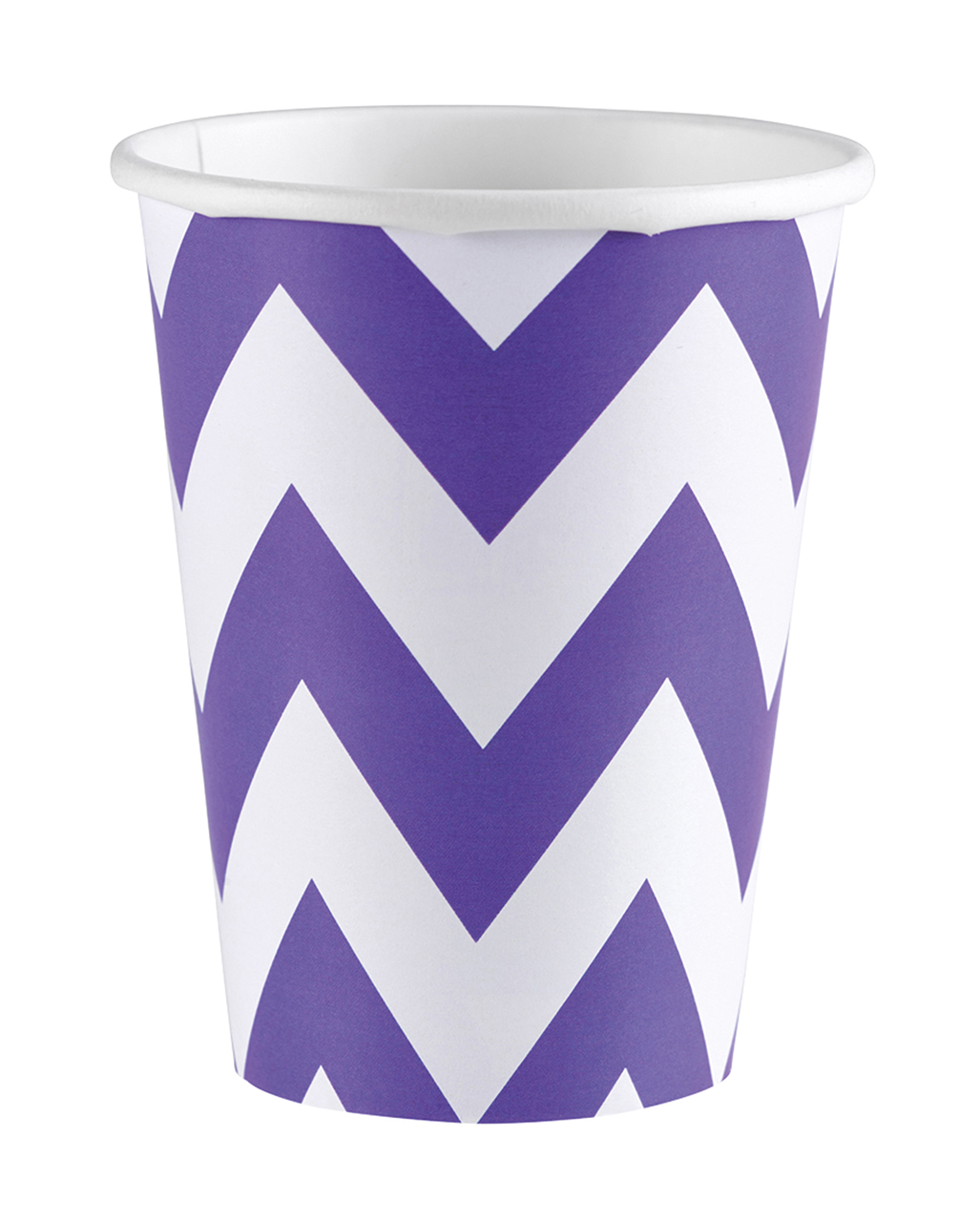 Lila Zick-Zack Pappbecher 8 St. ✿ JETZT kaufen