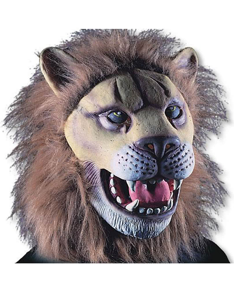 Löwen Maske aus Latex Raubtier Maske Tiger Maske