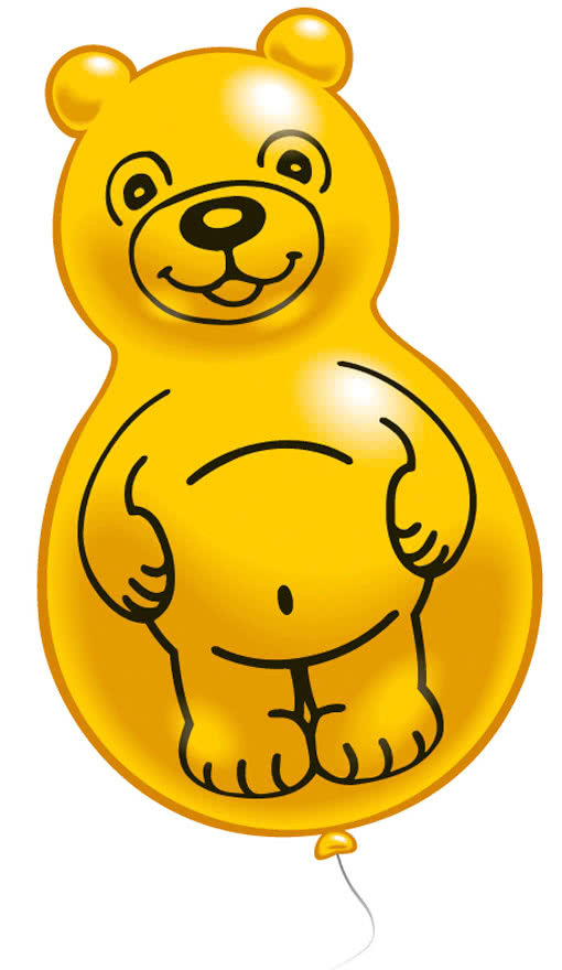 Luftballon Teddy lustige Tier Ballons online kaufen