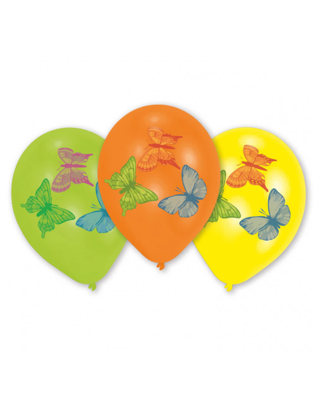 Luftballons mit Schmetterlingen 8 St. Partydeko