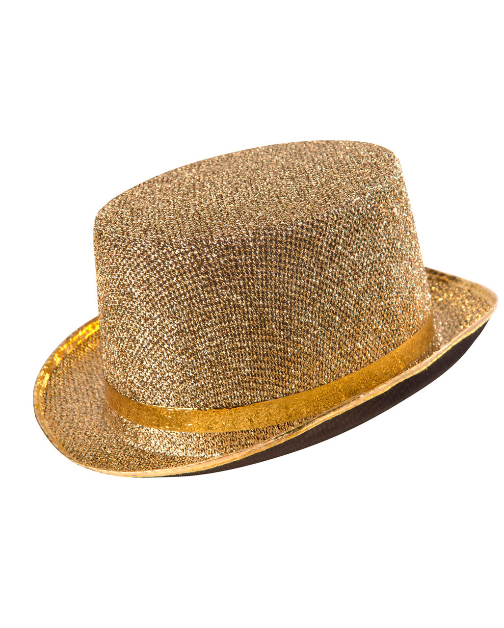 Lurex Zylinder gold für Fasching