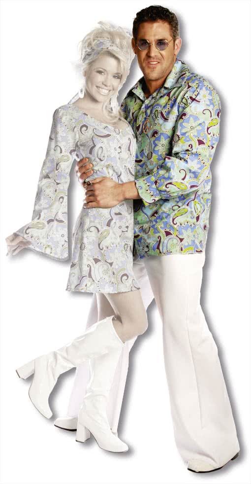 Männer Hippie Hemd blau XXL Hippie Kostüm für Männer kaufen