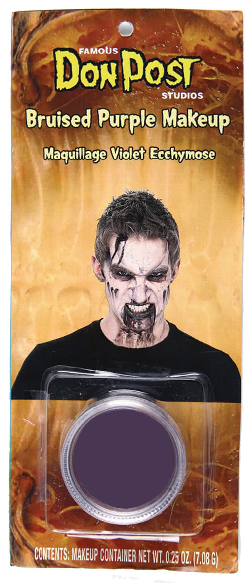 Make Up Dunkelviolett -lila Schminke-Make Up violett-blaues Auge