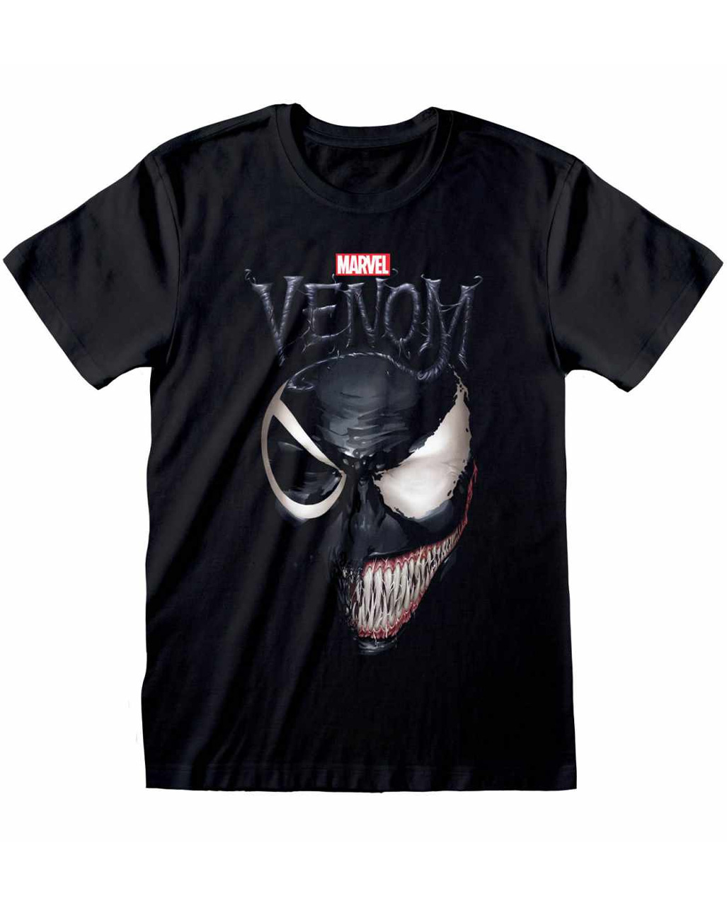 Marvel Comics Spiderman Venom Split Face T-Shirt ✰ M