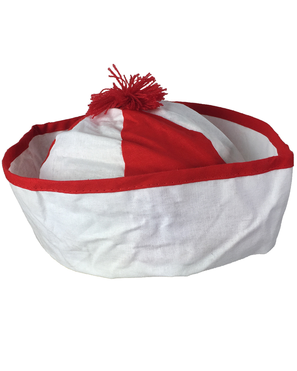 Matrosenmütze rot-weiß für Karneval