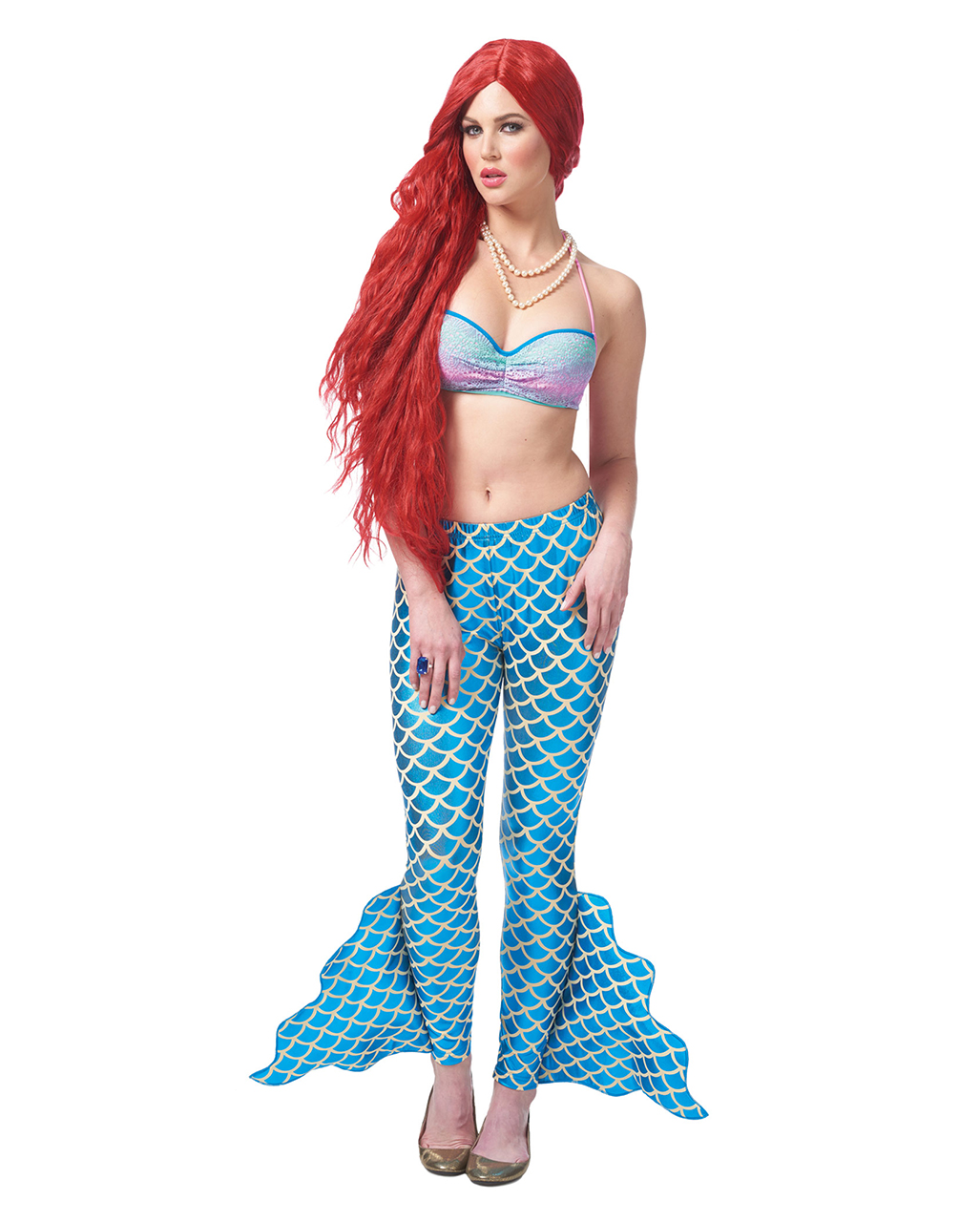 Meerjungfrau Hose mit Flossen blau bestellen L