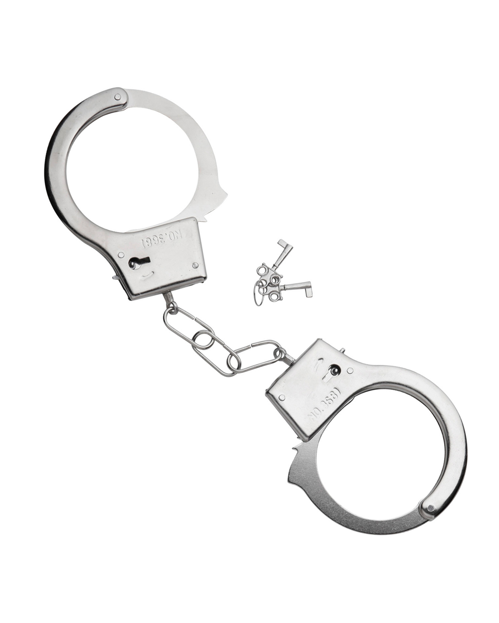 Metall Handschellen als Kostümzubehör