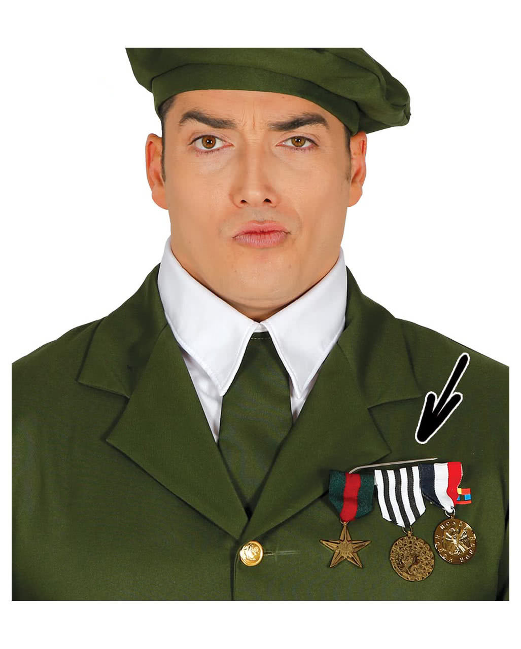 Militar Orden als Kostümzubehör 3tlg. für Uniformkostüme