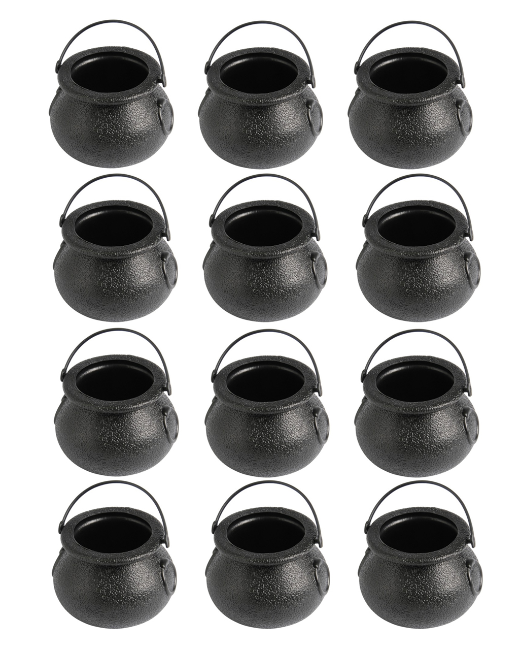 Mini Hexenkessel 12er Packung für Halloween