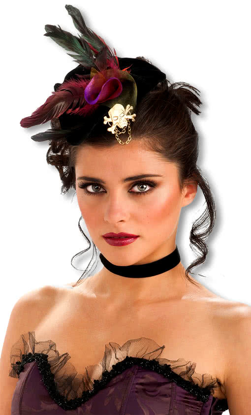 Mini Piraten Hütchen als Kostüm Zubehör