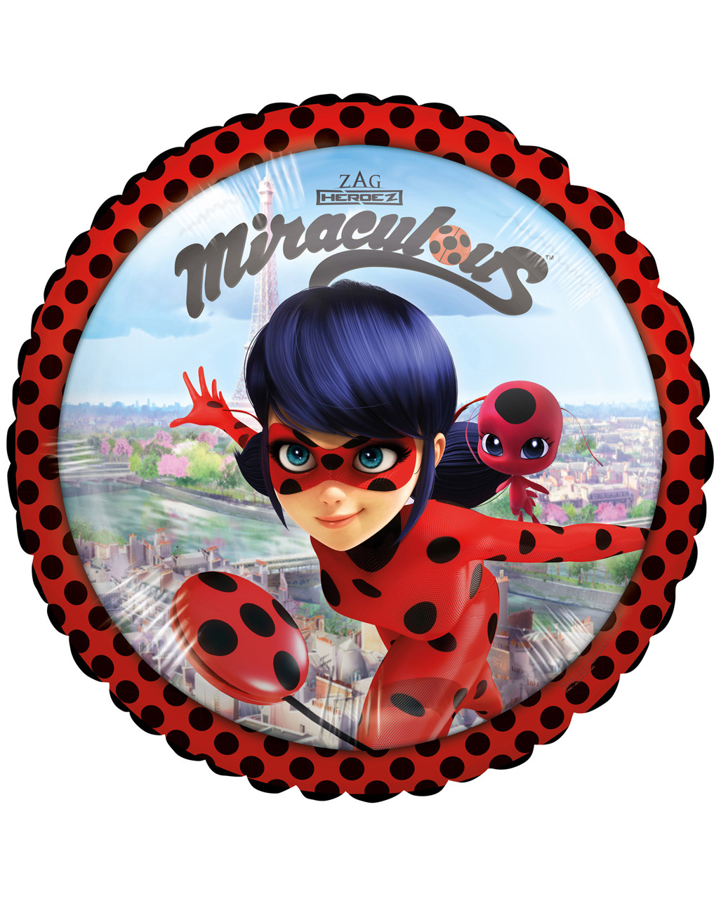 Miraculous Ladybug Folienballon 45cm als Partydeko