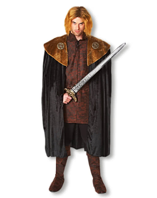 Mittelalterlicher Umhang mit Pelz für Liverollenspieler